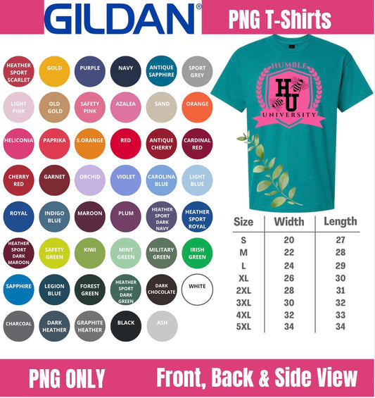 Gildan T-Shirt Mockup Canva Template Bundle – Digital Download