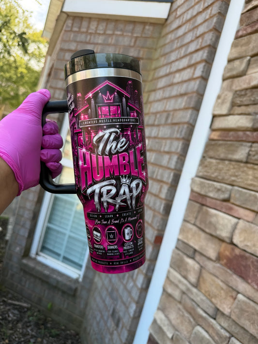 40oz fully customizable tumbler front view