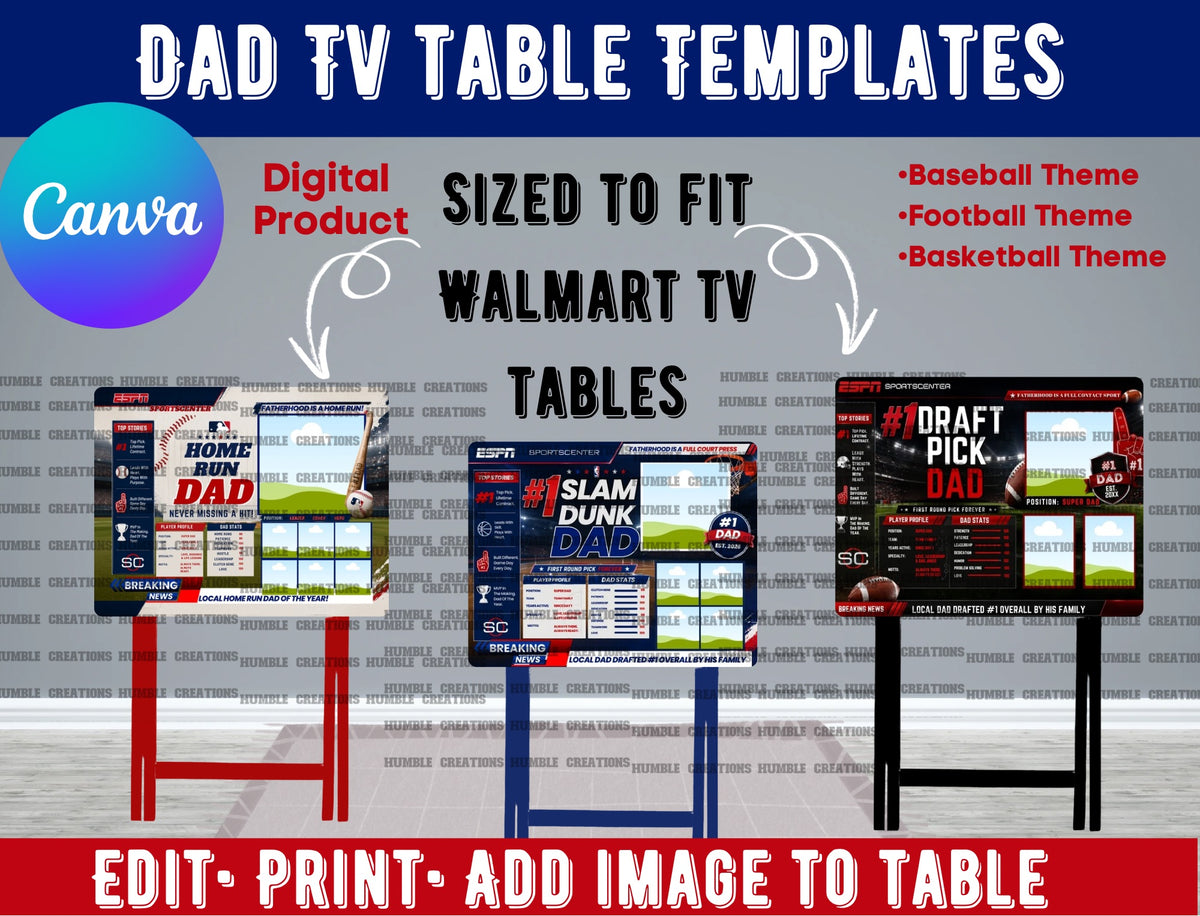 Dad Sports Table Designs