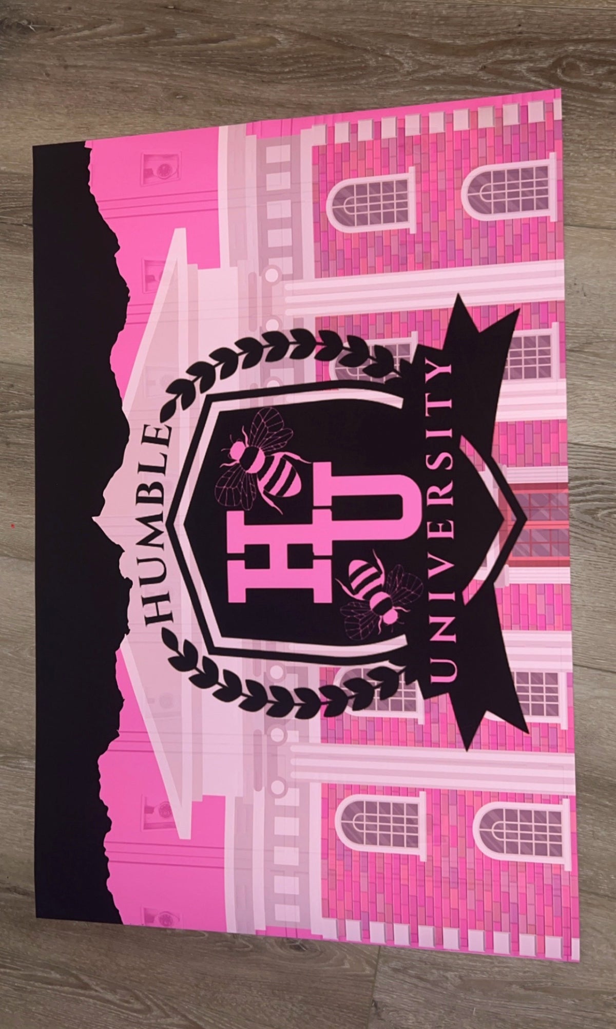 Custom Humble University blanket example